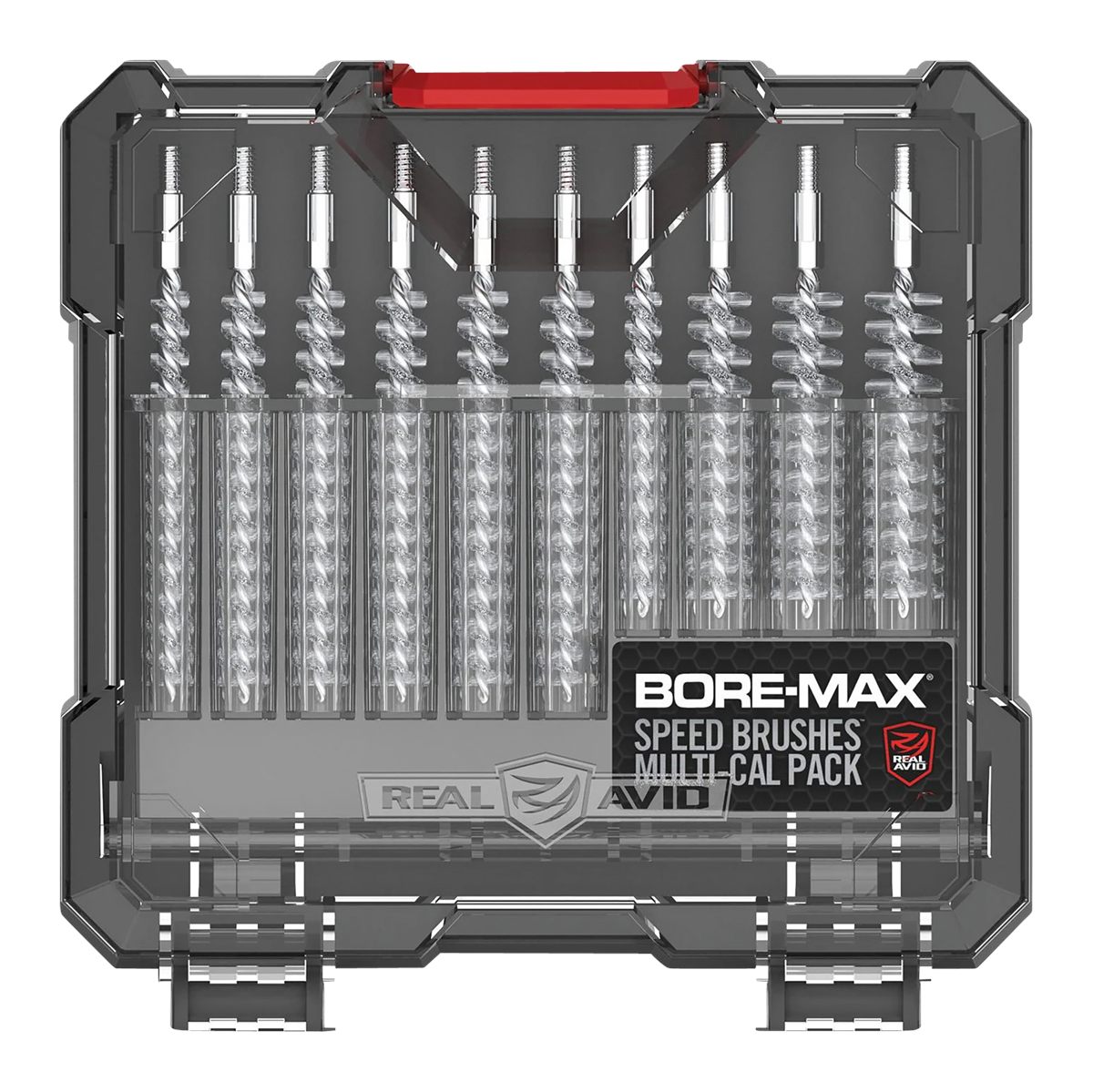 Real Avid AVBMSBS Bore-Max Speed Brush Set Multi-Caliber Nickel-Plated