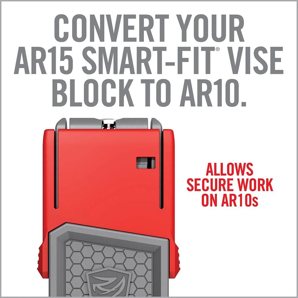 Real Avid AVAR10SFVBS Smart-Fit AR-10 Vise Block Sleeve Red/Gray w/ Expansi view 5