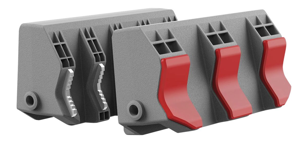 Real Avid AVSFJPF Smart-Jaws Tube-Fit Sleeves Reversible Gray/Red Rubber Ov