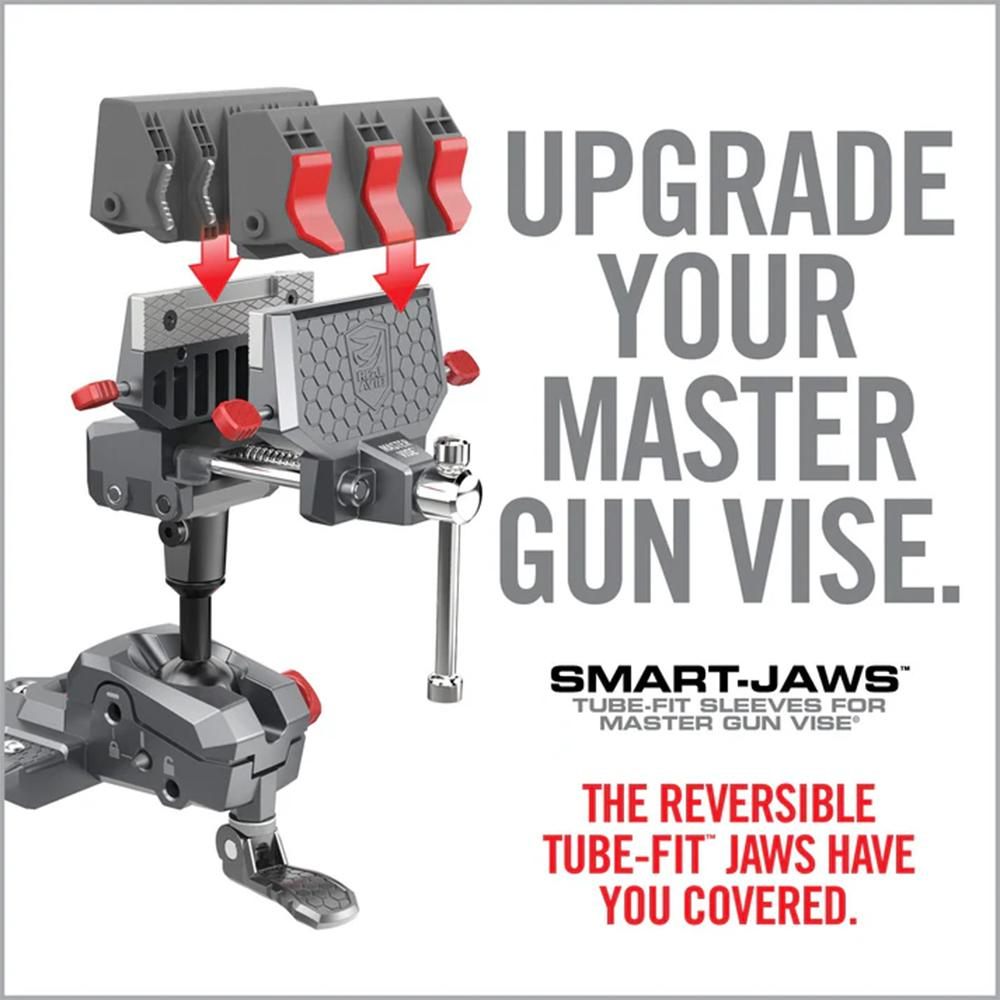 Real Avid AVSFJPF Smart-Jaws Tube-Fit Sleeves Reversible Gray/Red Rubber Ov view 5