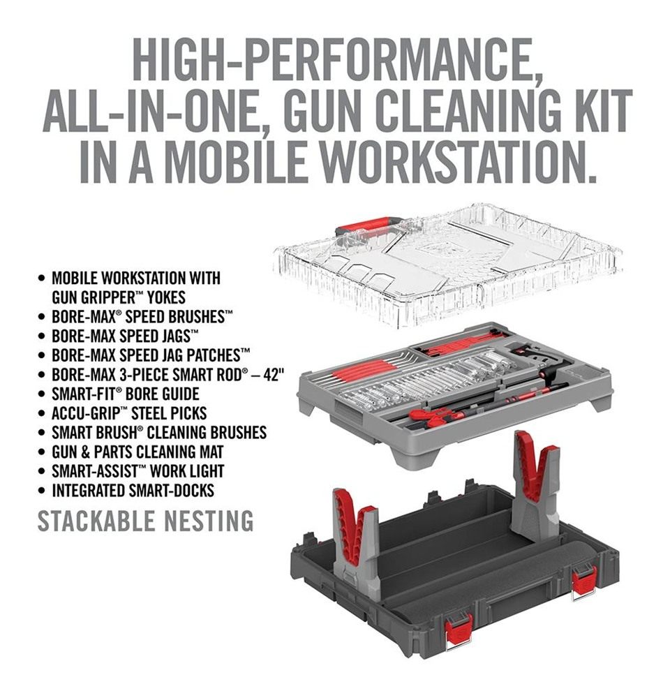 Real Avid Bore-Max Master Cleaning Kit Mobile Workstation - Gun with Brushe view 6