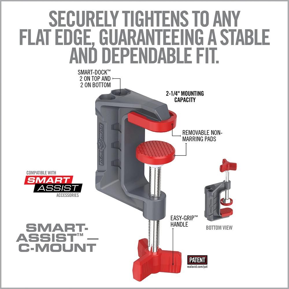 Real Avid Smart-Assist C-Mount, Clamp-Down Compatible with Accessory System view 4