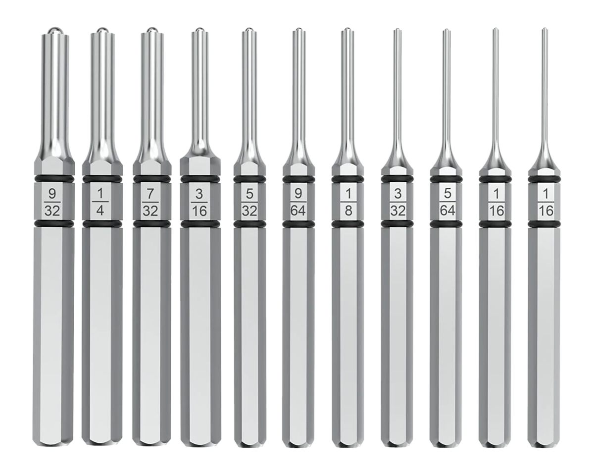 Real Avid Accu-Punch 11 Piece Roll Pin Set - Premium Steel Resistant to Cor