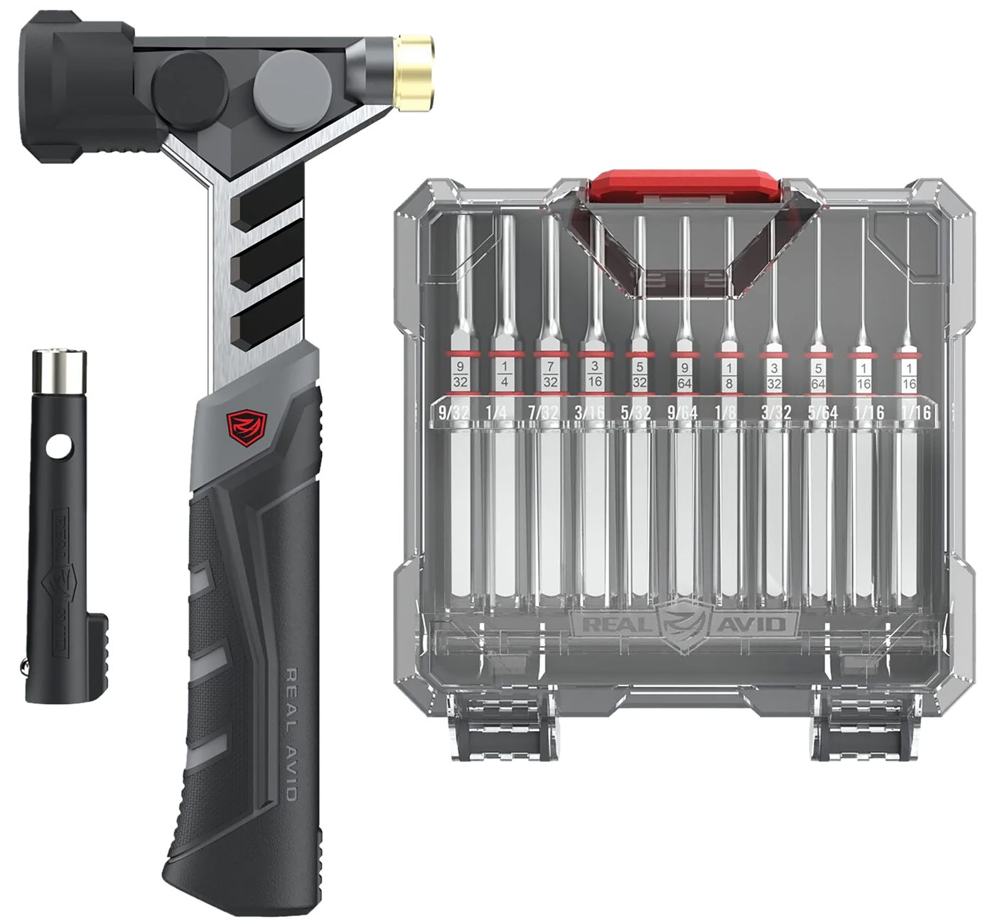 Real Avid Armorer's Master Hammer Accu-Punch 11-Piece Pin Set - 20 Ounce 9.
