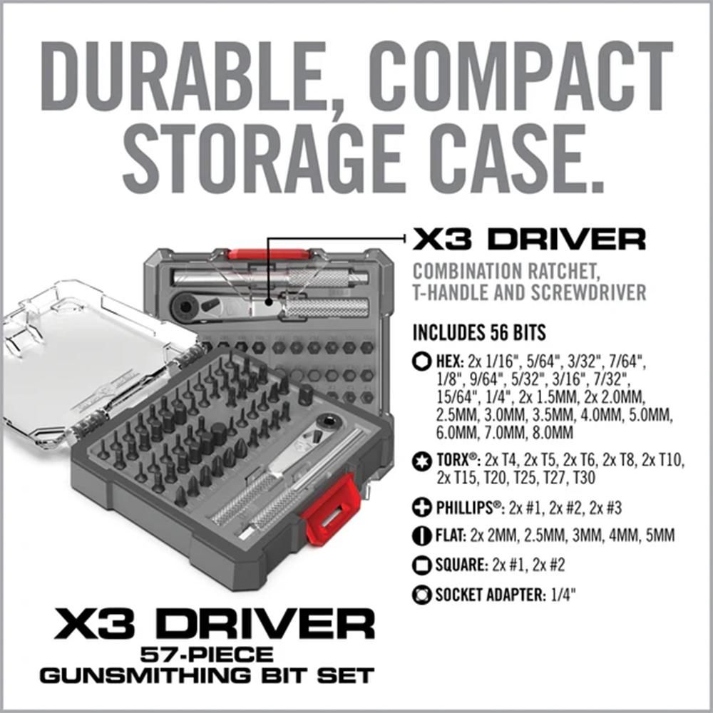 REAL AVID X3 DRIVER 57-PIECE GUNSMITHING BIT SET view 2