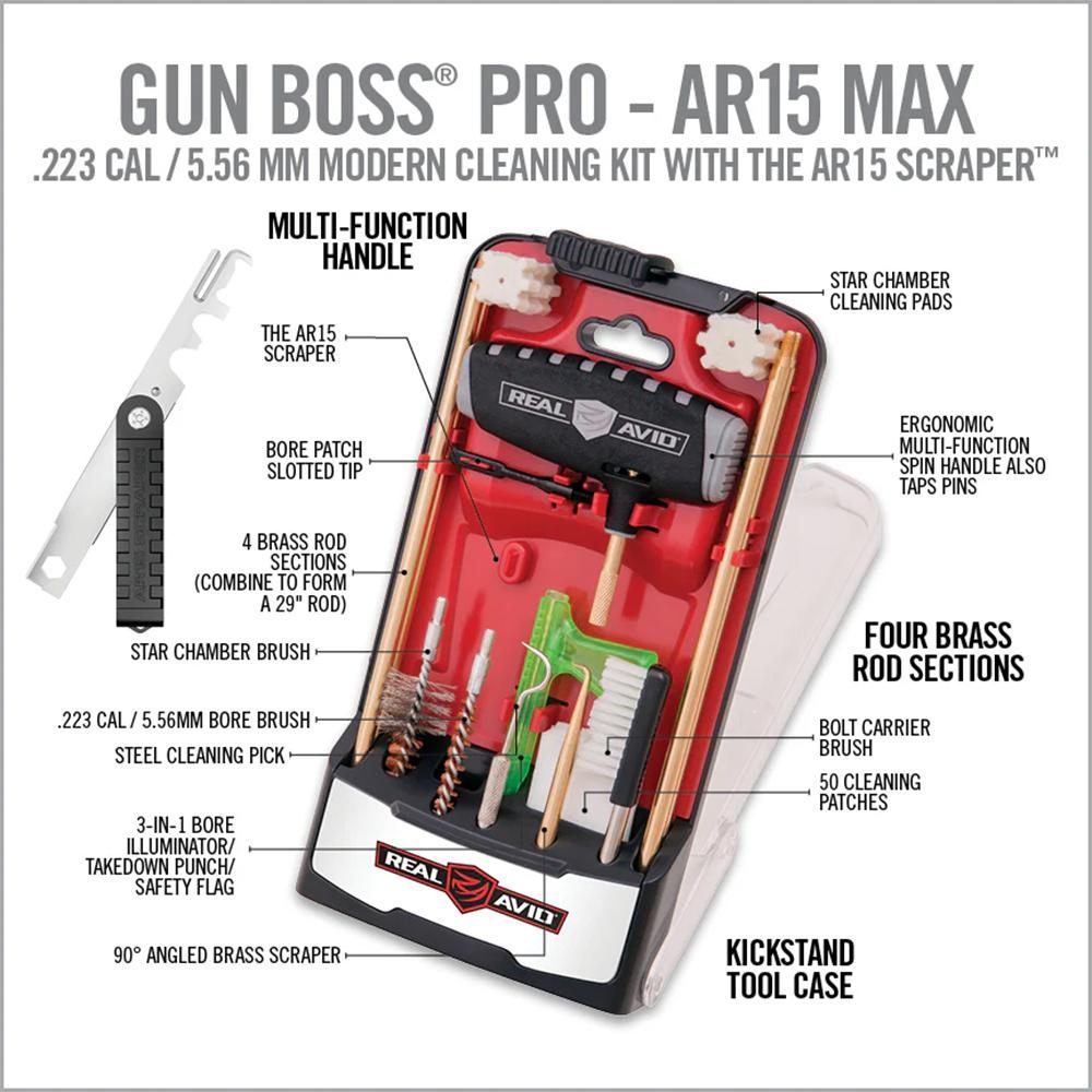 Real Avid AVGBPROARS Gun Boss Pro AR-15 Max Multi-Color 223 Cal/5.56mm view 3