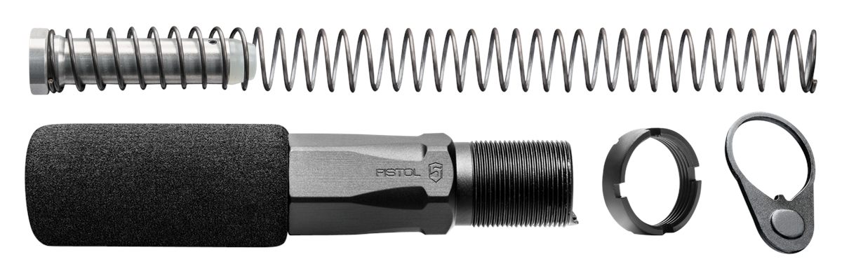 Phase 5 Weapon Systems HEX2C Buffer Tube Assembly Black Aluminum AR-Pistol