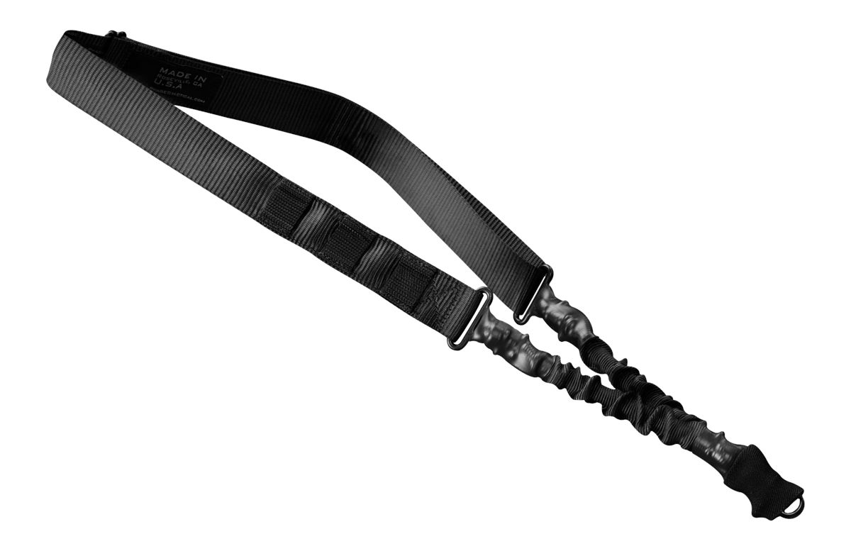 Phase 5 Weapon Systems SLGBLK Single Point Sling Black Nylon Strap w/Elasti