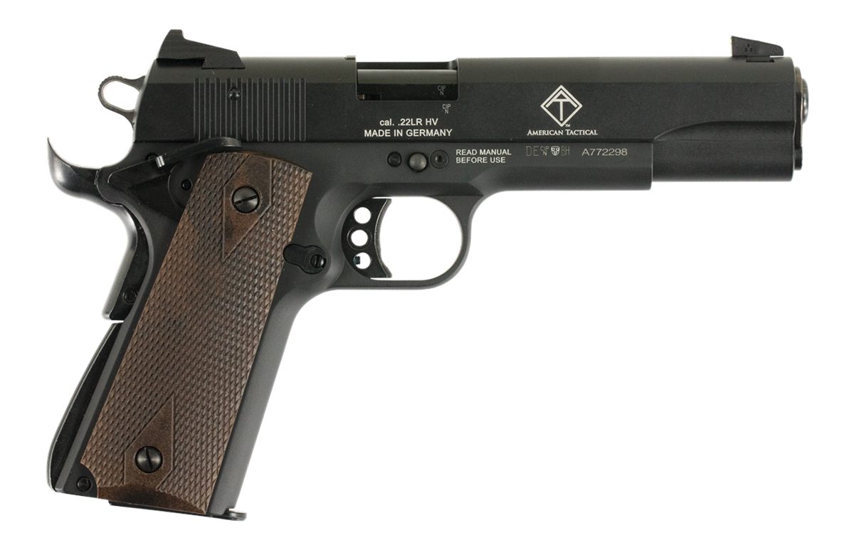 American Tactical GSG 1911 22 LR 10+1 5in Threaded Barrel, Black Anodized S
