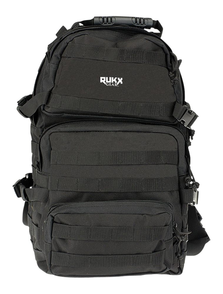 Rukx Gear ATICT3DB Tactical 3 Day Black 600D Polyester