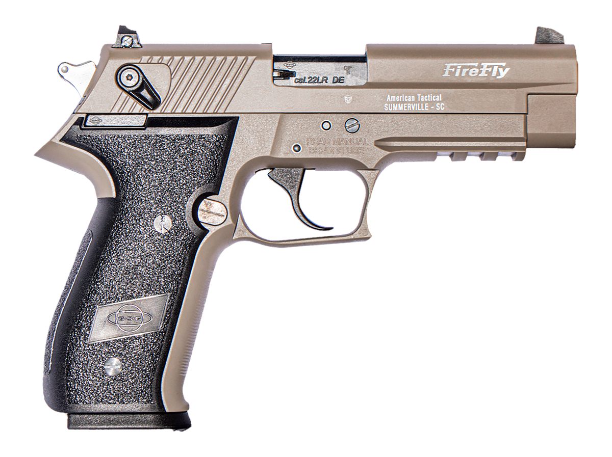 American Tactical GSG GERG2210FFT FireFly 22 LR 10+1 4in Tan Steel Barrel