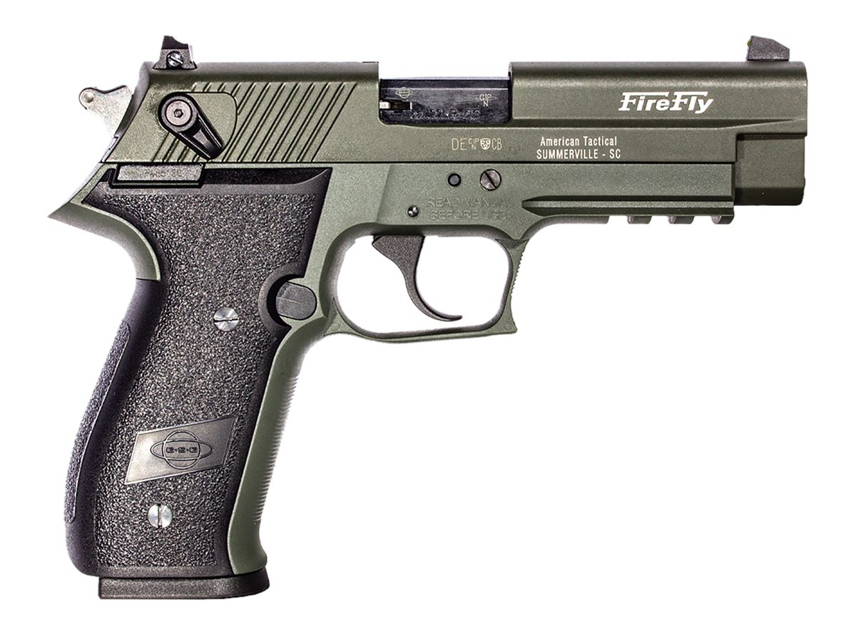 American Tactical GSG GERG2210FFG FireFly 22 LR 10+1 4in Green Steel Barrel
