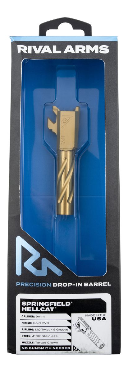Rival Arms RARA20H101E Precision V1 Match Grade Spiral Fluted Threaded Gold