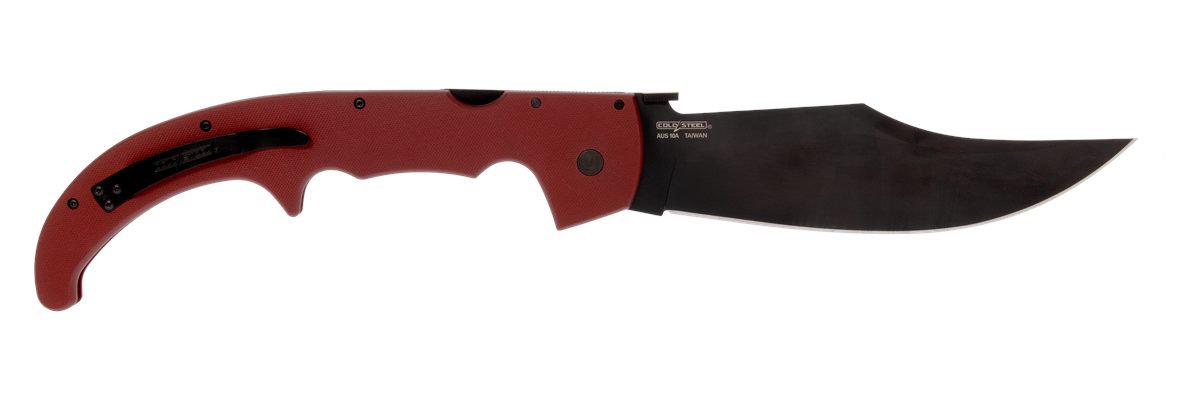 Cold Steel Espada XL Folding Knife 7-1/2in Clip Point Blade Ruby Red