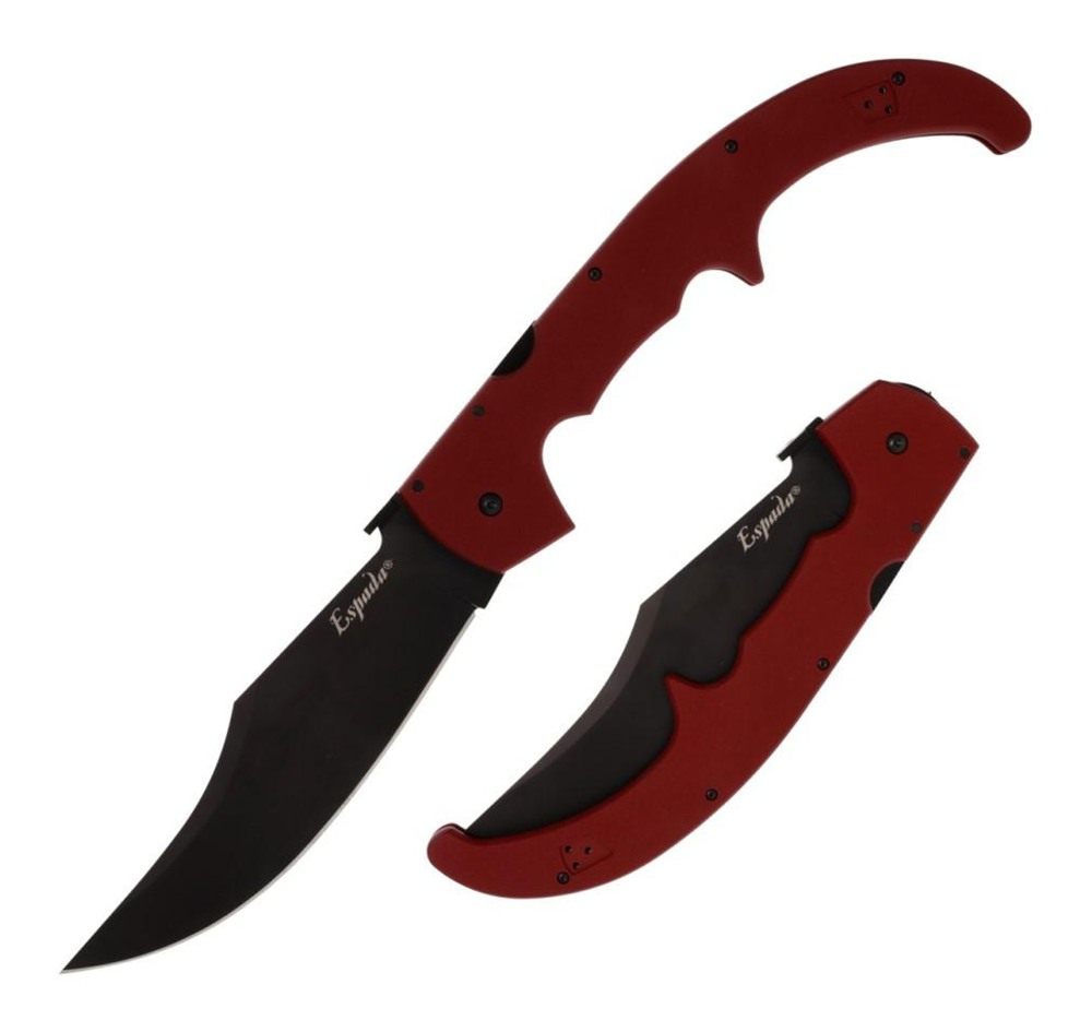 Cold Steel Espada XL Folding Knife 7-1/2in Clip Point Blade Ruby Red view 2