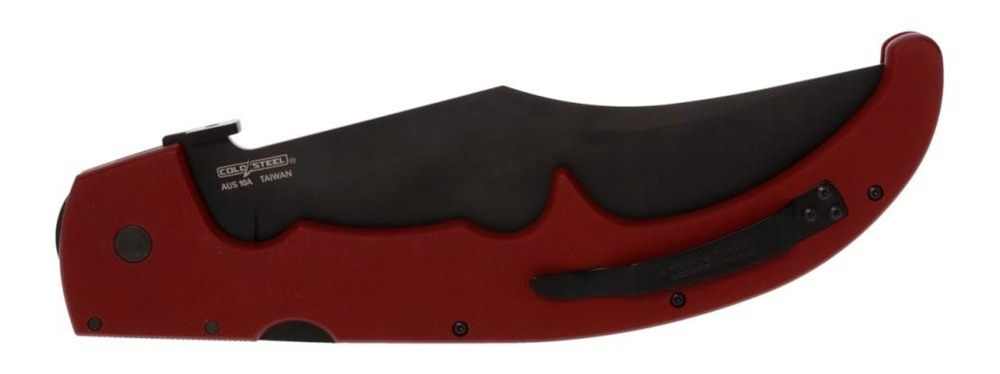 Cold Steel Espada XL Folding Knife 7-1/2in Clip Point Blade Ruby Red view 6