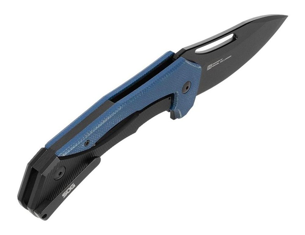 Sog Specialty Knives Bulwark FLK Folding Knife 3in Drop Point Blade Blue Pr view 2