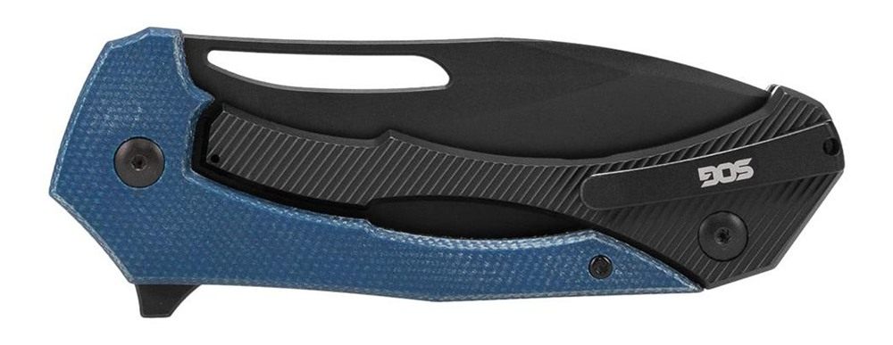 Sog Specialty Knives Bulwark FLK Folding Knife 3in Drop Point Blade Blue Pr view 3