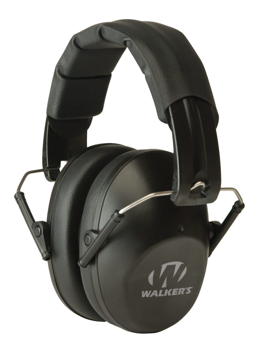 Walker's Game Ear Low Profile Folding Muff, Black