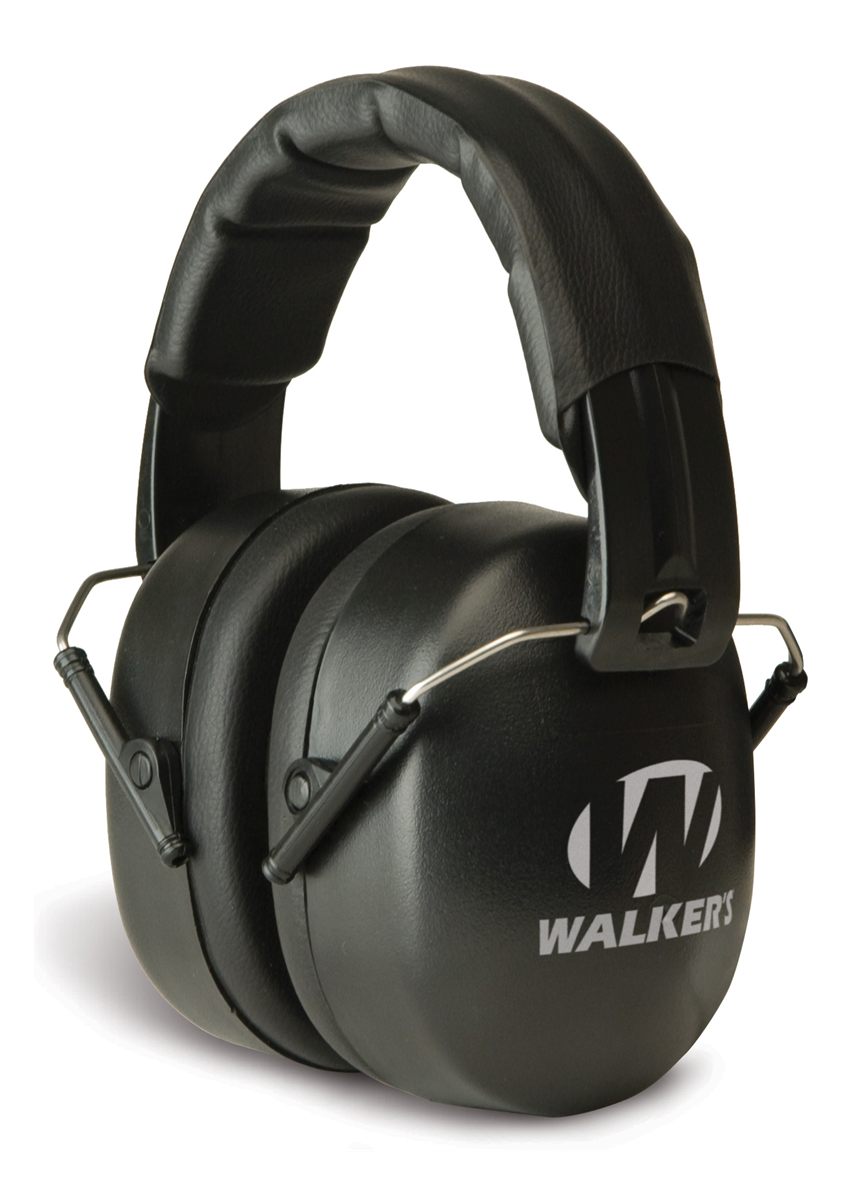 Walker's EXT Range Shooting Folding Muff, 34 NRR,Black