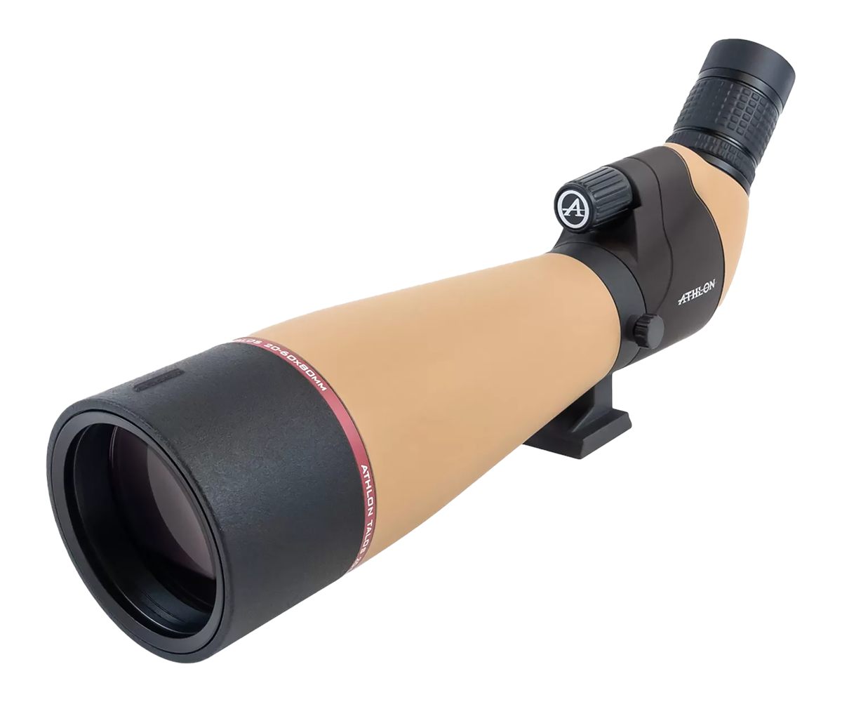 Athlon Optics Spotting Scope Talos 20-60X80 45 Degree TAN