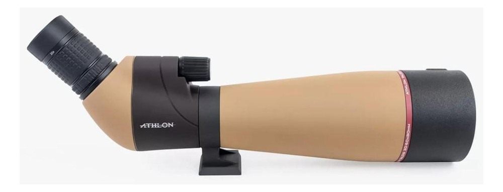 Athlon Optics Spotting Scope Talos 20-60X80 45 Degree TAN view 2