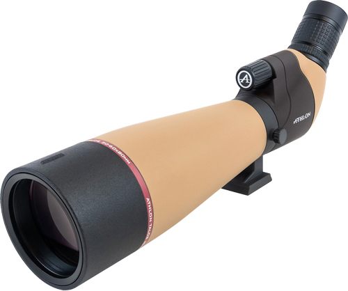 Athlon Optics Spotting Scope Talos 20-60X80 45 Degree TAN view 3