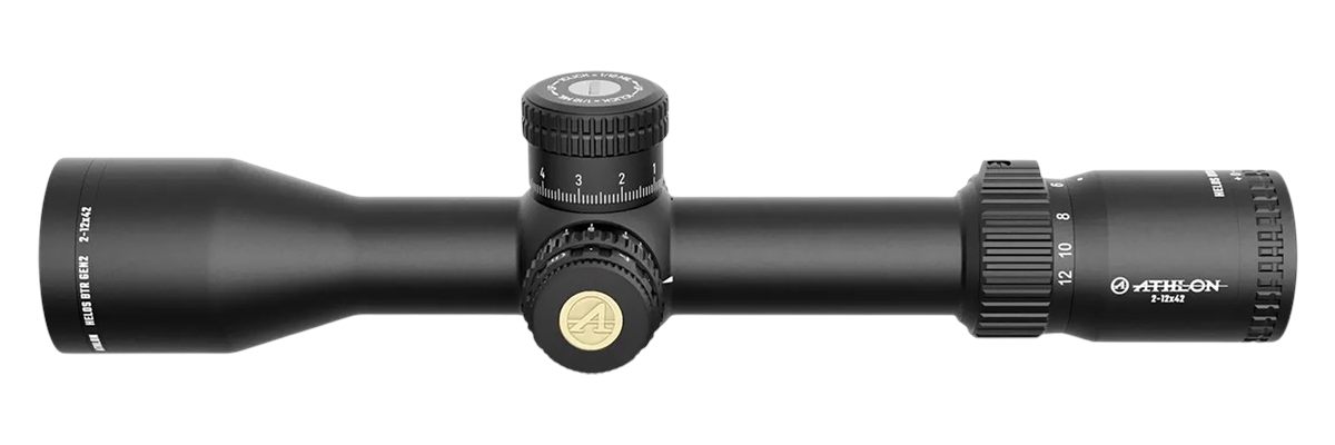Athlon Optics Helos BTR GEN2 Rifle Scope 2-12x42 30mm FFP AHMR2 IR MIL Illu
