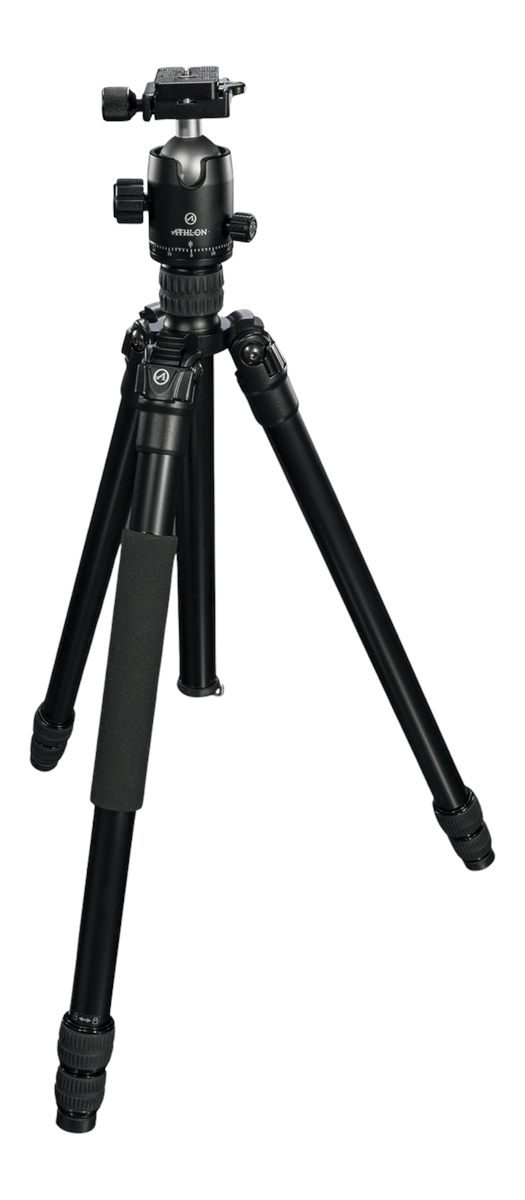 Athlon Optics Midas AL28 Aluminum Tripod 17in - 65in Black with Soft Sided view 4