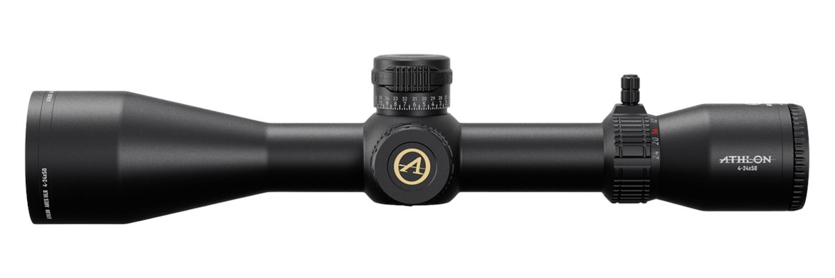 Athlon Optics Scope Ares Hlr 4-24x50 30mm Ahmc1 Fiber Dot Moa