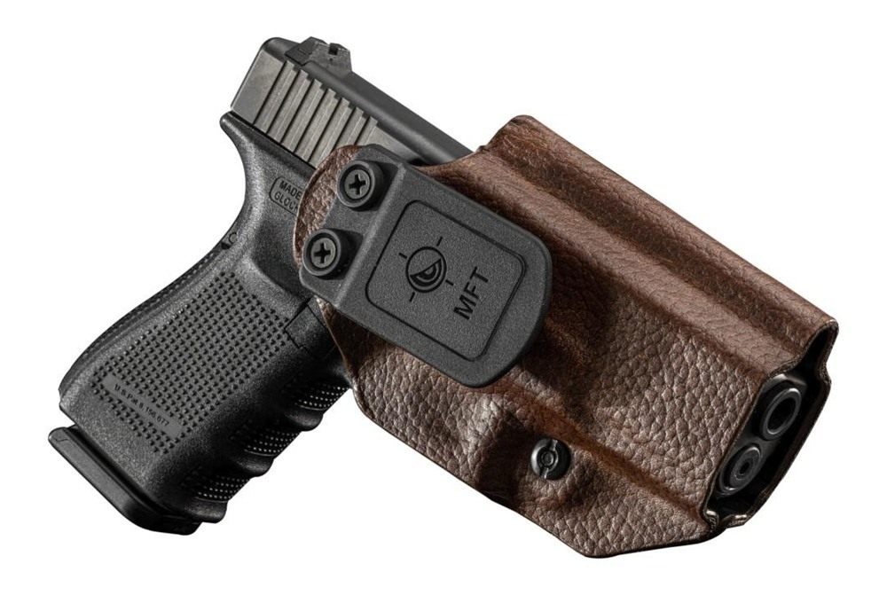 Mission First Tactical Leather Hybrid IWB/OWB Holster for Glock 19/23/44/45 view 2