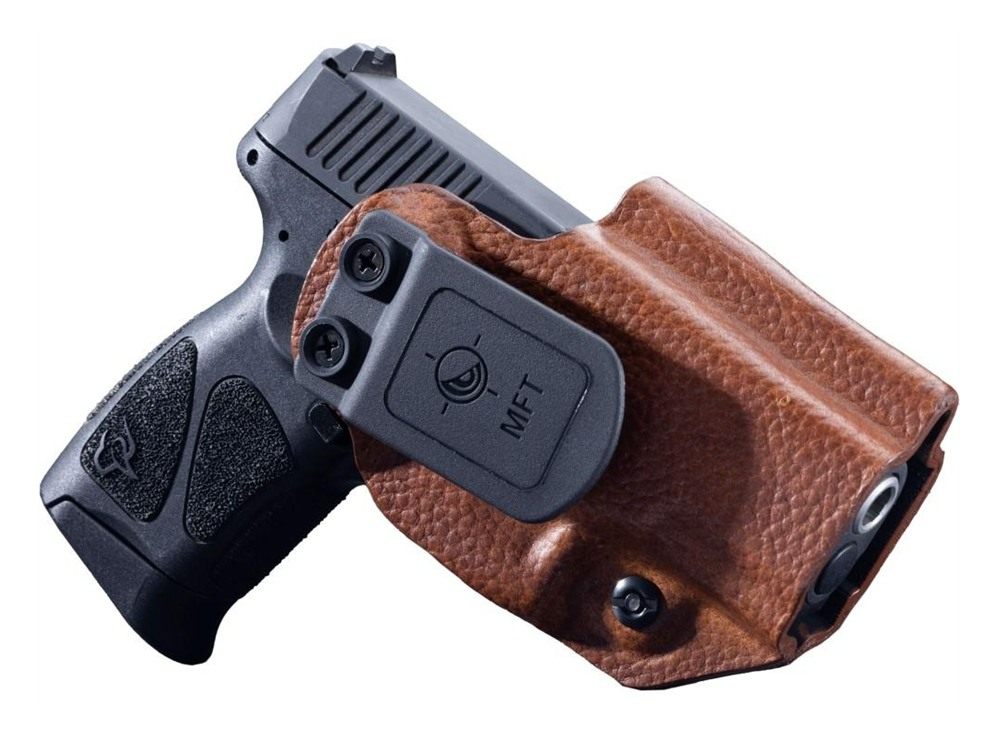Mission First Tactical Leather Hybrid IWB/OWB Holster for Taurus PT111/G2/G view 2
