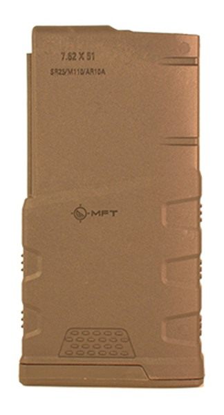 Mission First Tactical MFT Magazine AR10/SR25 7.62X51 308 WIN 20RD Scorched view 2