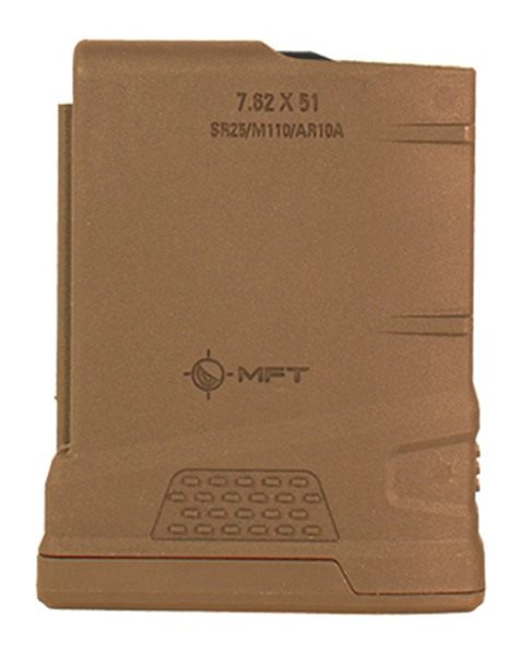 Mission First Tactical MFT Magazine AR10/SR25 7.62X51 308 WIN 10RD Scorched view 2