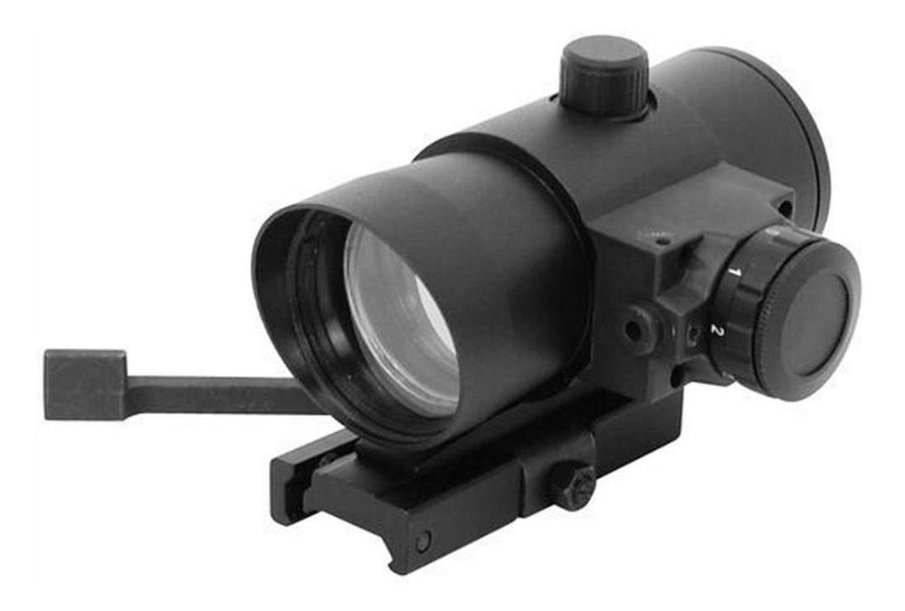 NcStar 1X40 Red Dot Sight with Built in Laser/Quick Release Weaver Mount (D view 2
