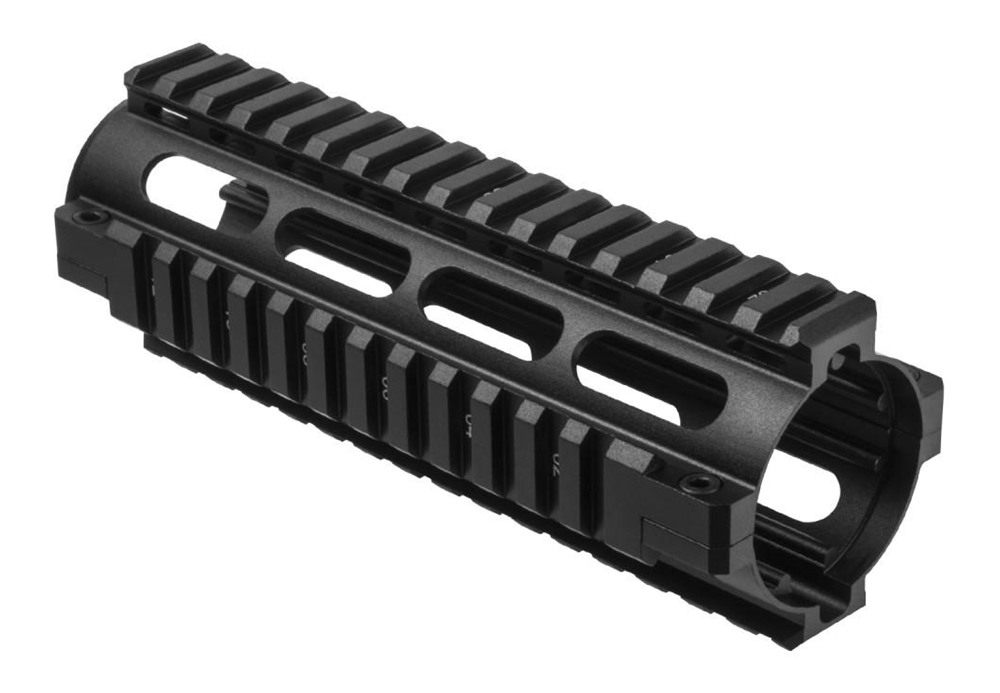 NcSTAR MAR4S Quad Rail Carbine Length AR-15 Black Hardcoat Anodized Aluminu view 2