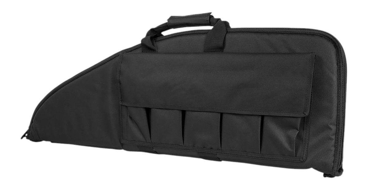 NcSTAR CV290736 Vism Rifle Case w/ Double Zippers ID Holder Foam Padding Bl