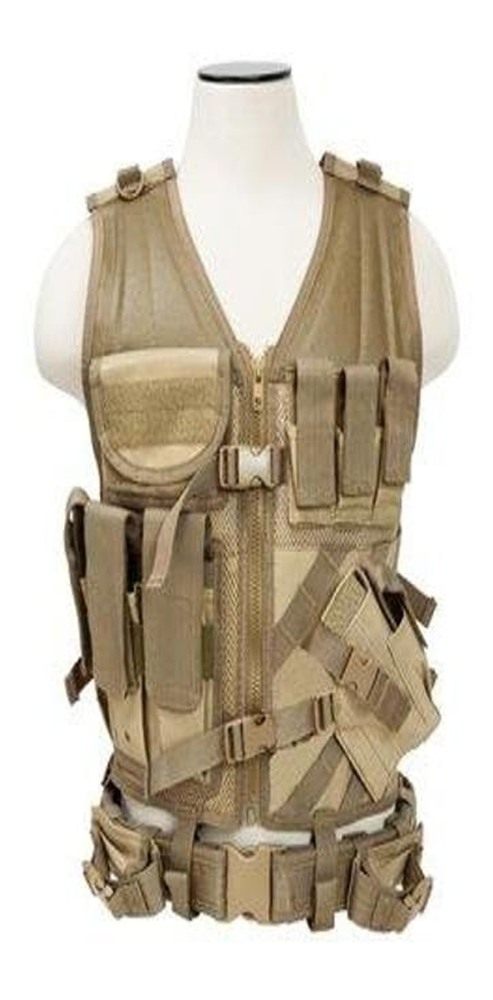 NcSTAR Vism by Vest/Tan, adjustable small/medium (CTV2916T)