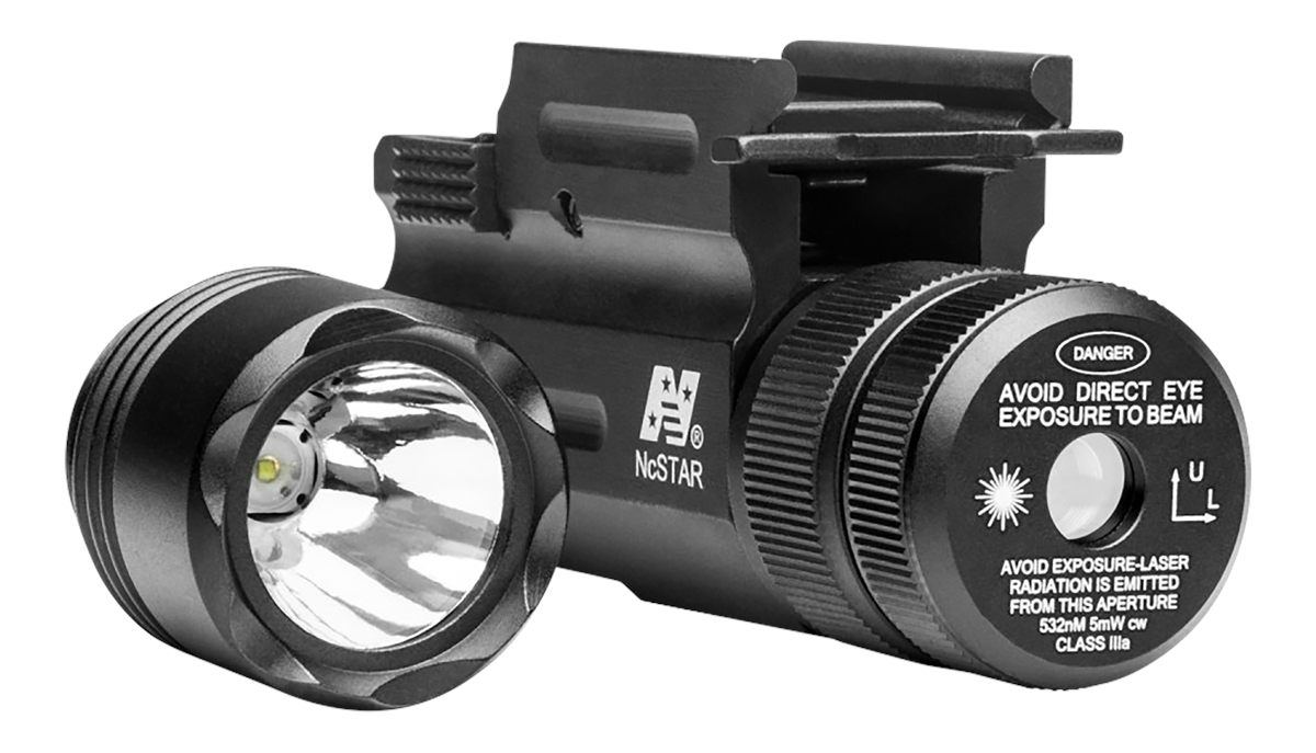 Vism NcStar AQPTFLG Flashlight Green Laser Combo Black Anodized 150 Lumens
