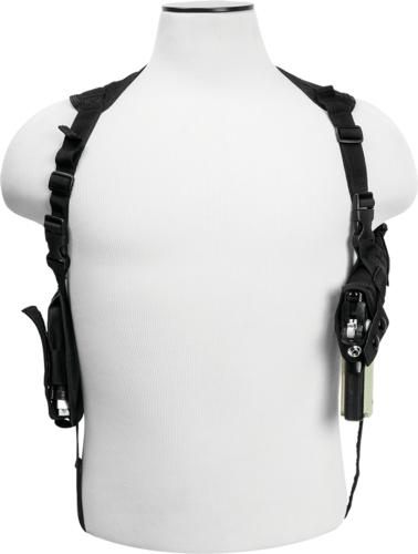 NcSTAR Vism by Ambi Horizontal Shoulder Holster/Double MAG Holder/Black