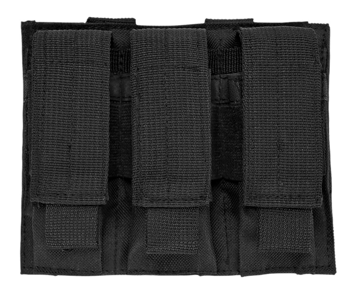 NcSTAR Vism by Triple Pistol Mag Pouch, Black