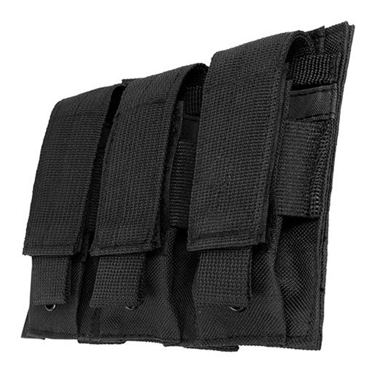 NcSTAR Vism by Triple Pistol Mag Pouch, Black view 2