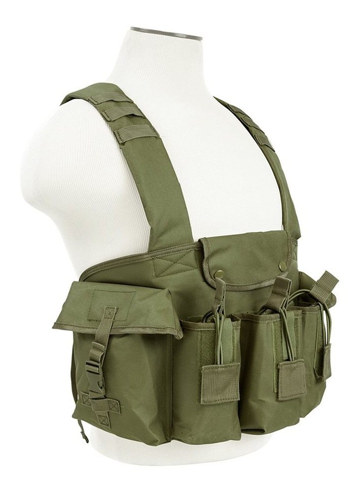 NcSTAR Star Chest Rig, Green, Medium