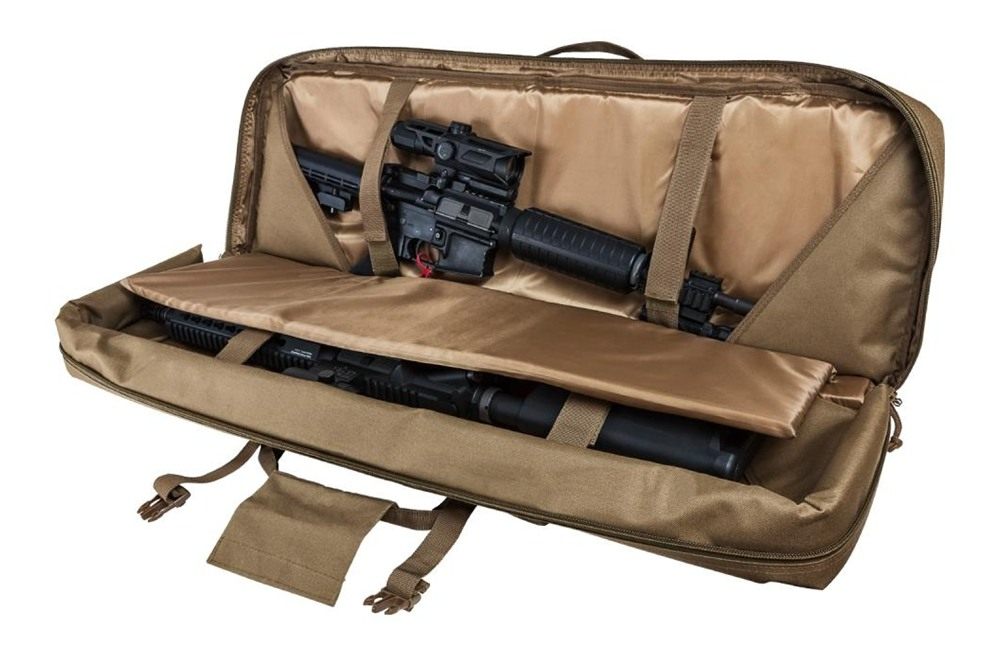 NcSTAR CVDC2946T36 Vism Double Carbine Case Tan PVC Nylon w/ Foam Padding L
