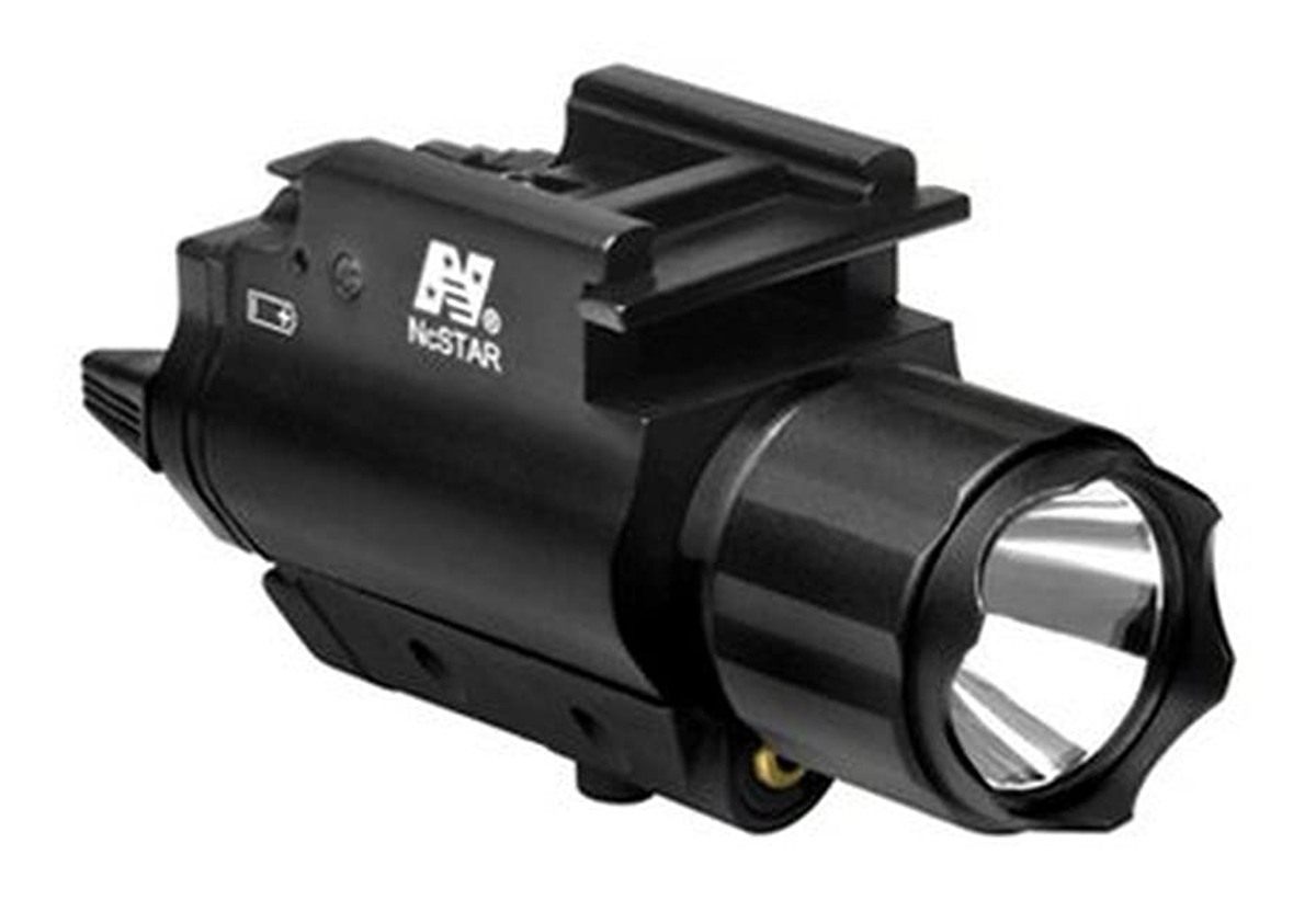 NcSTAR Star AQPFLSG Green Laser Sight, Tactical W/3W 150 lm Light,Black view 2