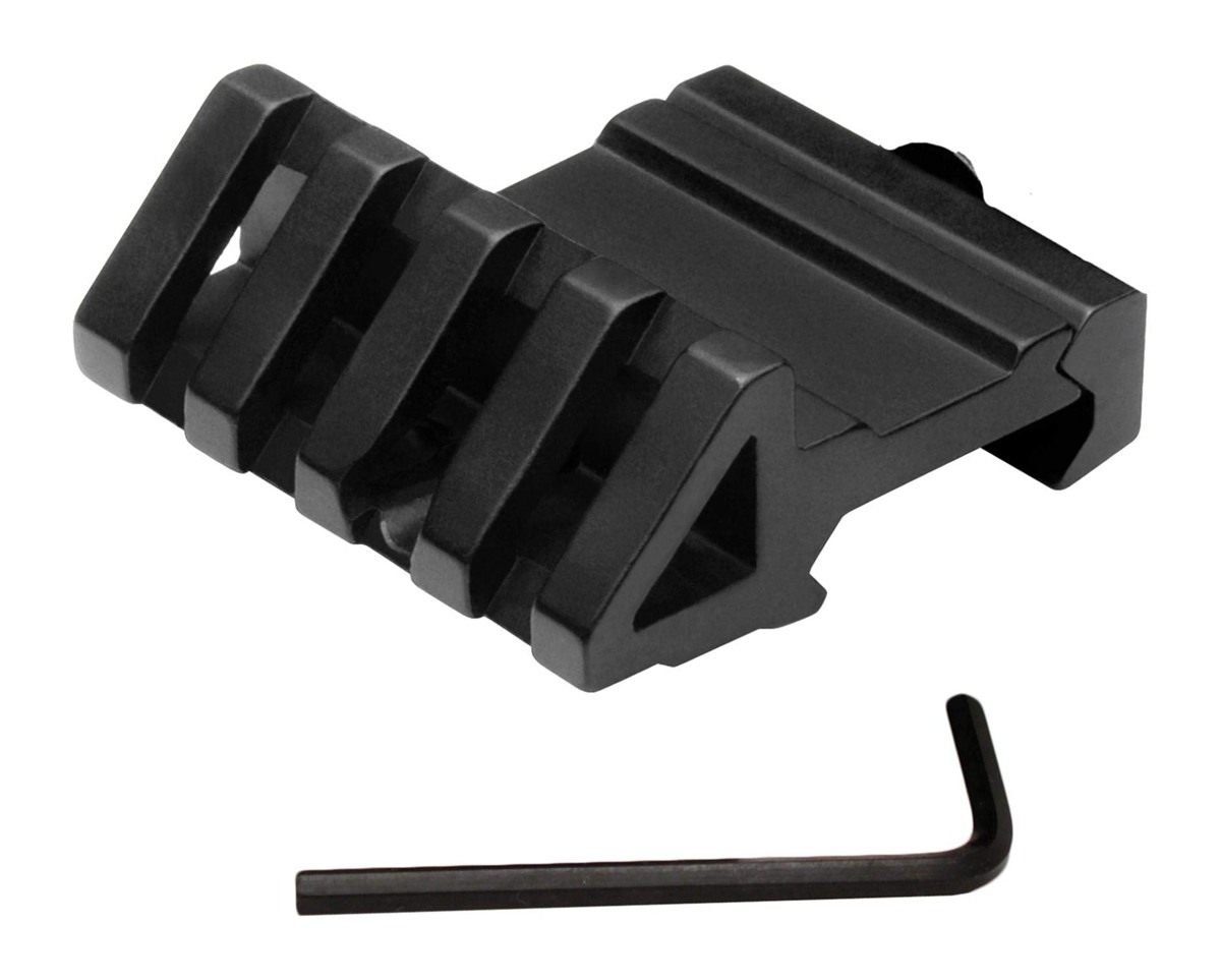 NCSTAR MPR45 45 Degree Offset Rail Mount, black, Picatinny
