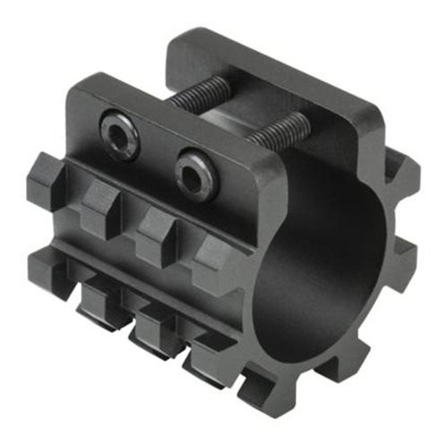 NcSTAR 12ga Shotgun Tri-Rail Weaver Style Mount for 1in Mag Tube