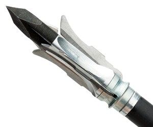 Grim Reaper Broadhead Razortip Xbow 3-Blade 100GR 1 1/2in CUT view 2