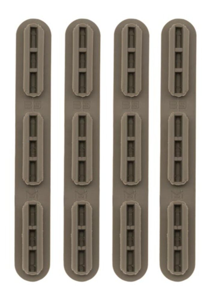 B5 SYSTEMS RAIL COVER M-LOK FDE 3 SECTION 4-PACK