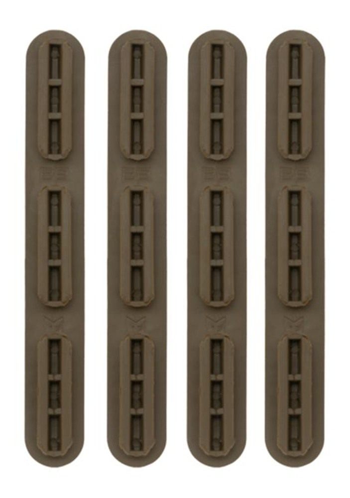 B5 SYSTEMS RAIL COVER M-LOK COYOTE BROWN 3 SECTION 4-PACK